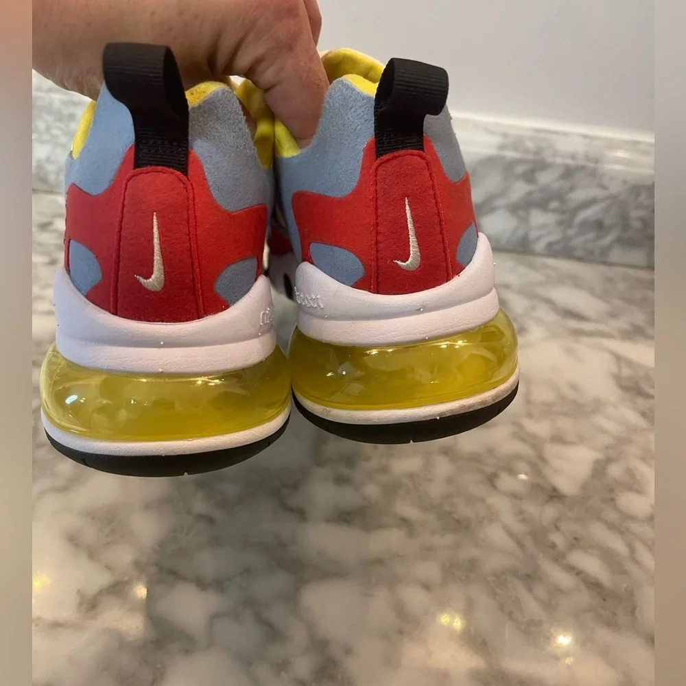 Nike Women's Air Max 270 React Bauhaus Phantom Black Blue Shoe AT6174-002 Size 9 - Picture 4 of 13